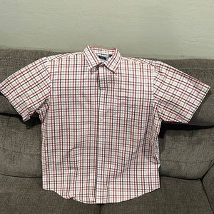 Arrow Mens Short Sleeve Plaid Shirt XL